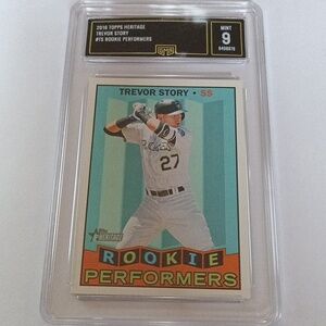 Trevor Story Rookie 2016 Mint 9